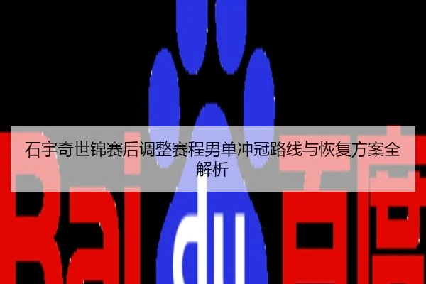 石宇奇世锦赛后调整赛程男单冲冠路线与恢复方案全解析